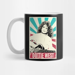 Vintage Retro Dottie West Mug